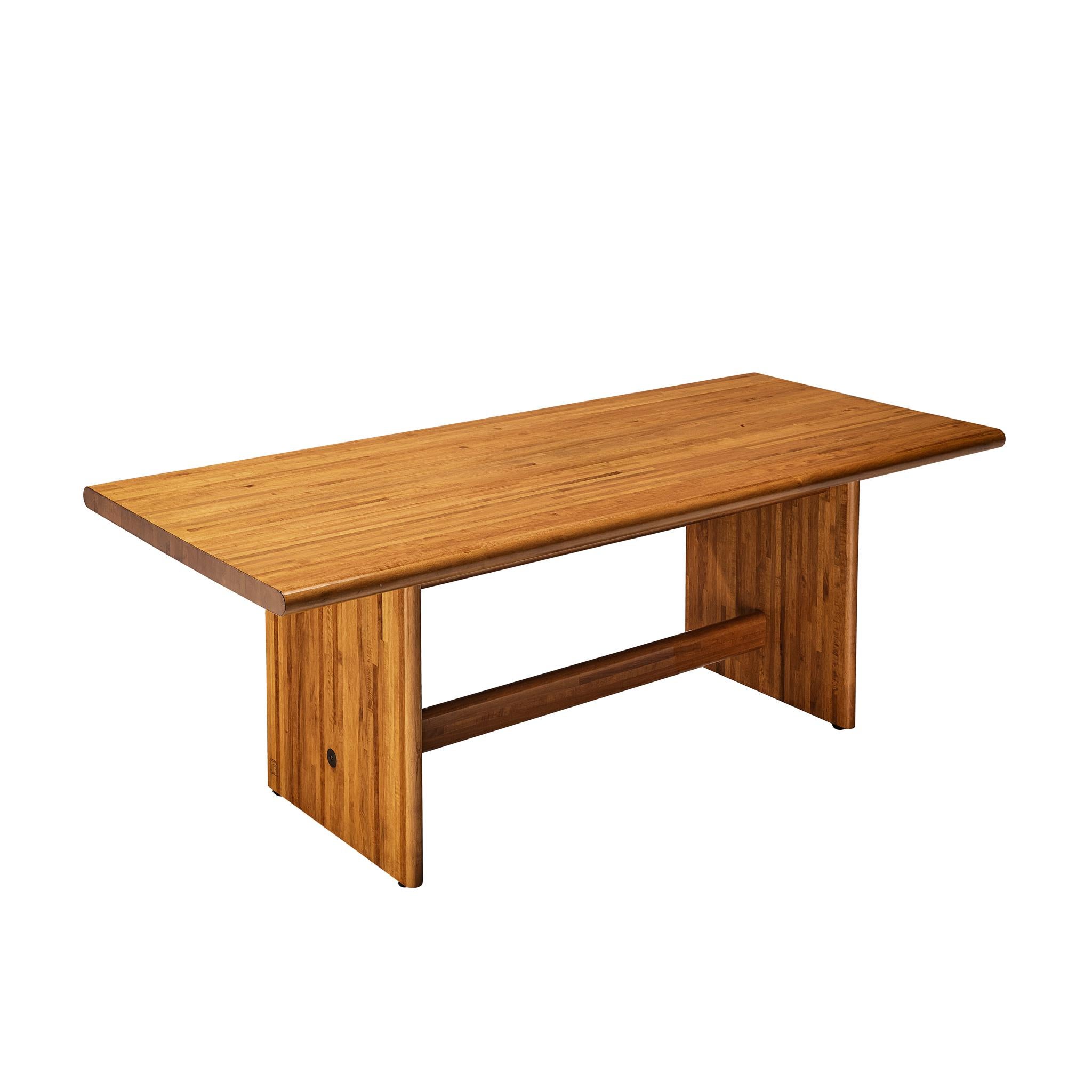 Italian Postmodern Dining Table in Wood