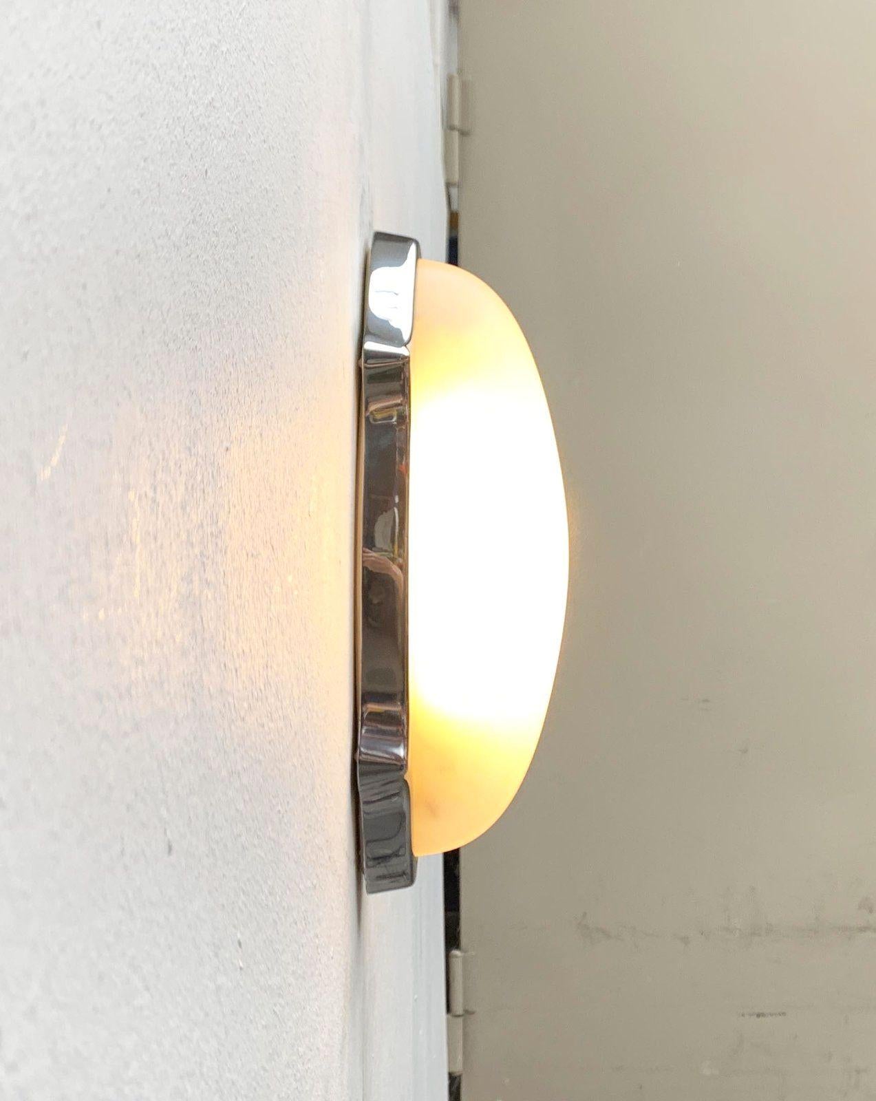 Metal Italian Postmodern Geco 1 Indoor and Outdoor Wall Lamp for Arteluce, 1990s For Sale