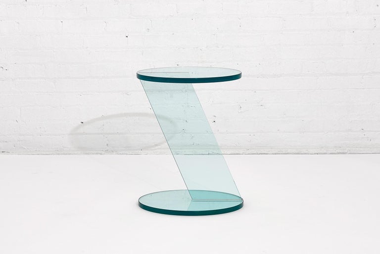 Italian Postmodern Glass Drink Table at 1stDibs