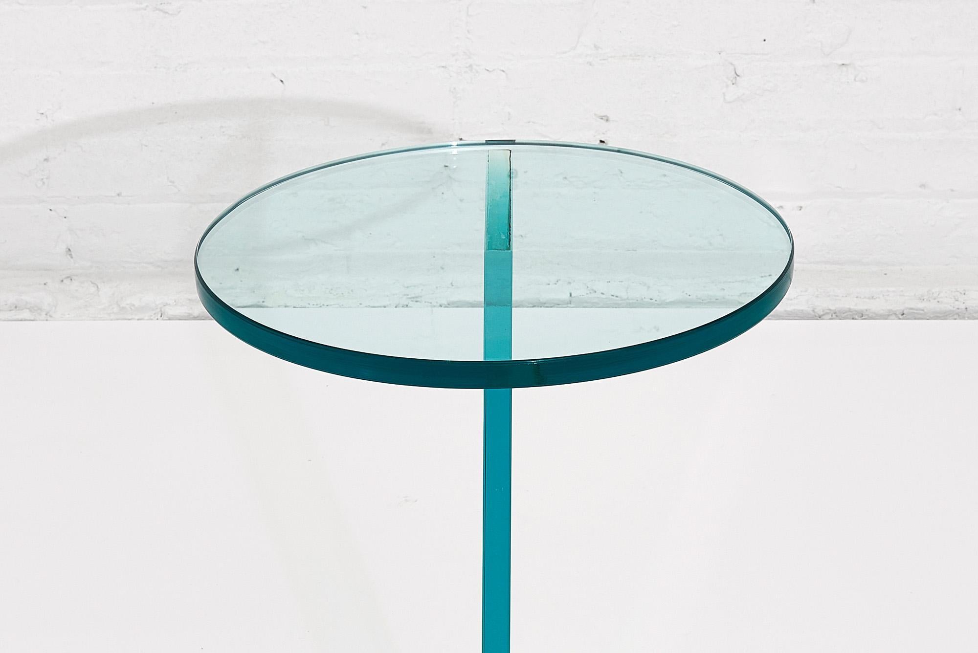 Italian Postmodern Glass Drink Table 1