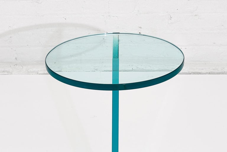 Italian Postmodern Glass Drink Table at 1stDibs