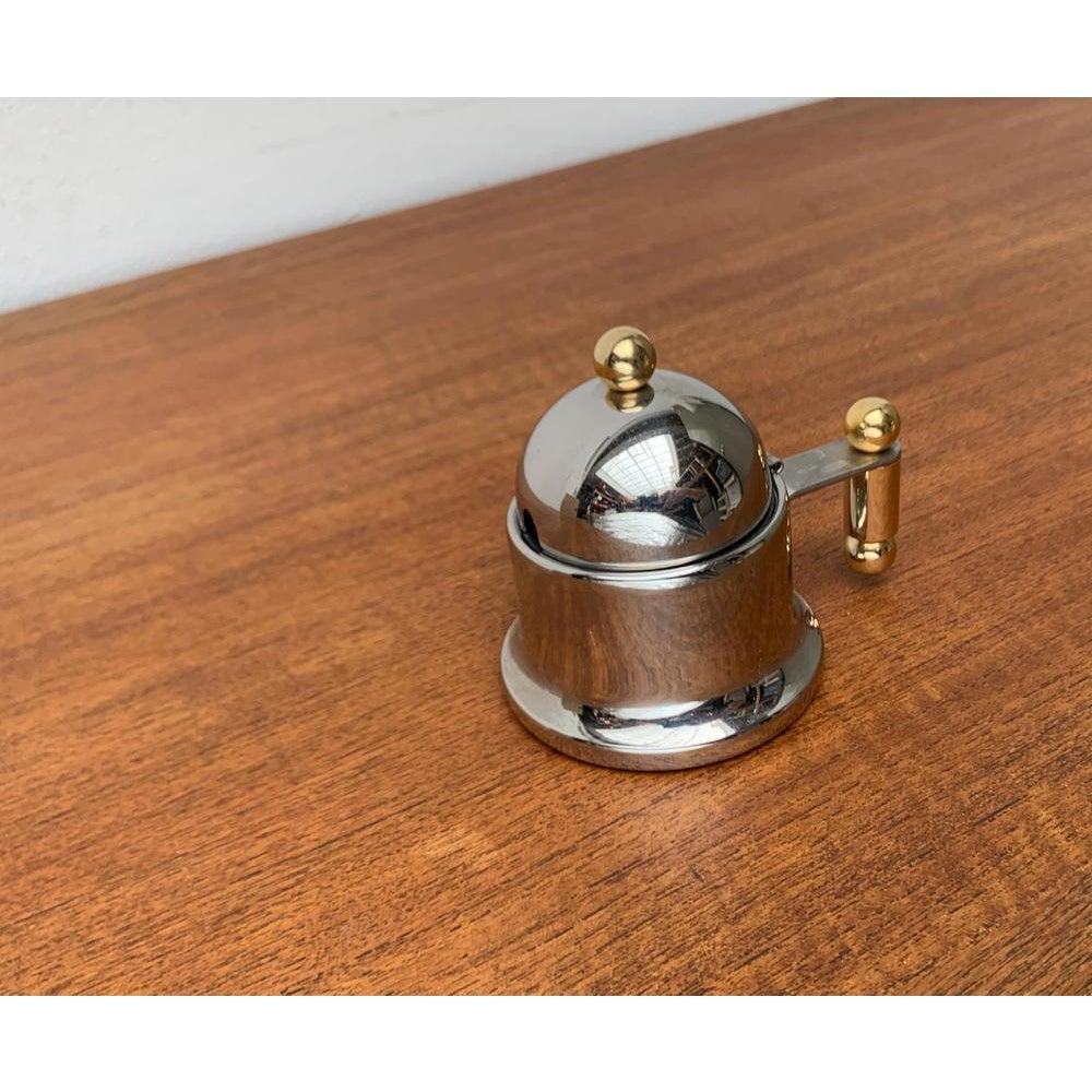 Azucarero italiano postmoderno serie Kontessa de Vev Vigano, años 80 Latón en venta