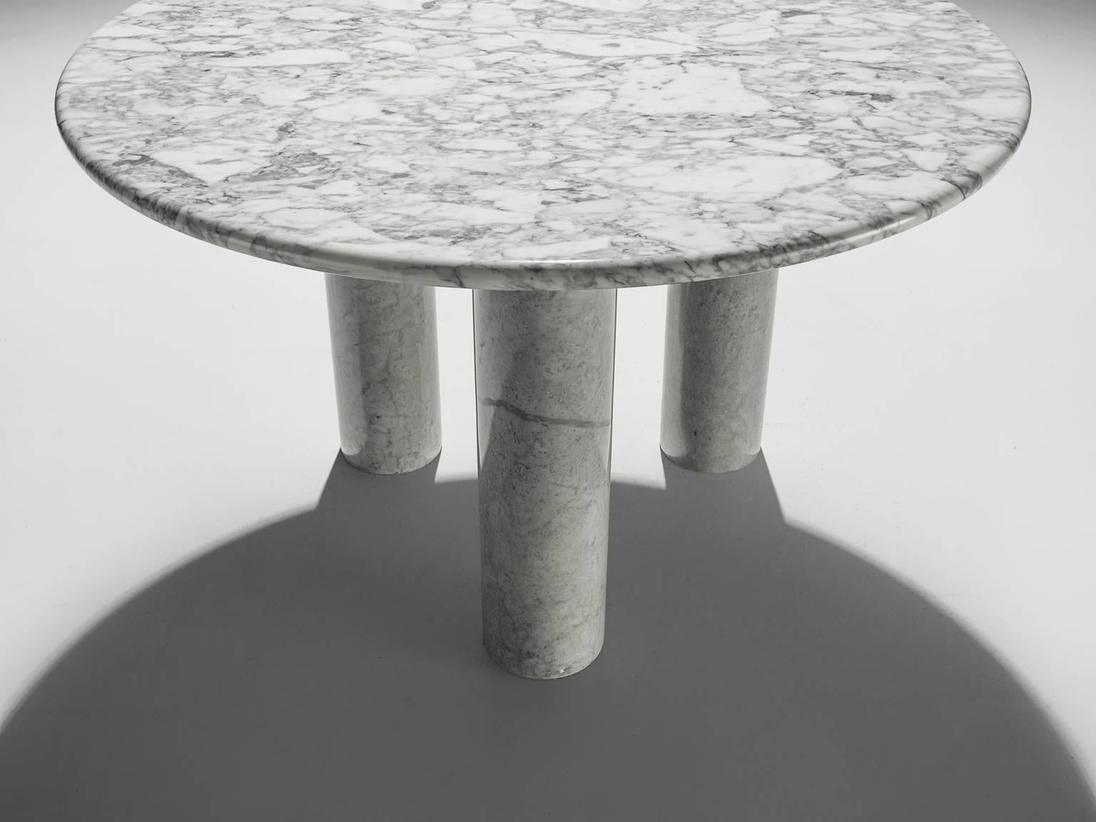 Italian Postmodern Marble Centre Table, 1970s In Good Condition In Waalwijk, NL