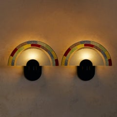 Italian Postmodern Murano Glass Wall Sconce by Zonca