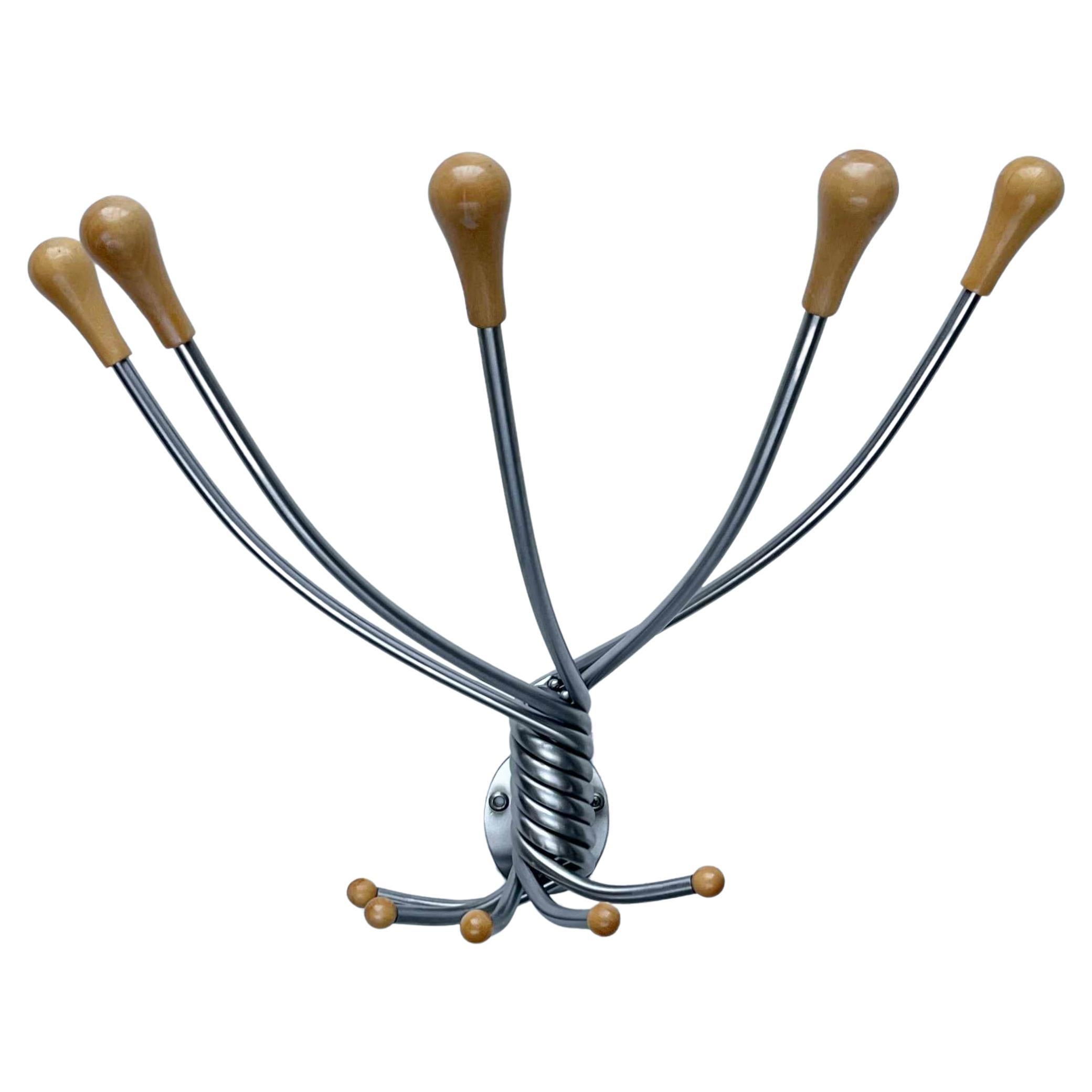 Italian Postmodern Octopus Wall Coat Rack, De Pas, Lomazzi, D`Urbino for Zanotta