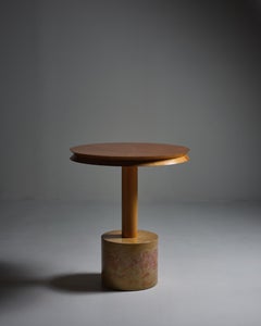 Table à piédestal postmoderne italienne