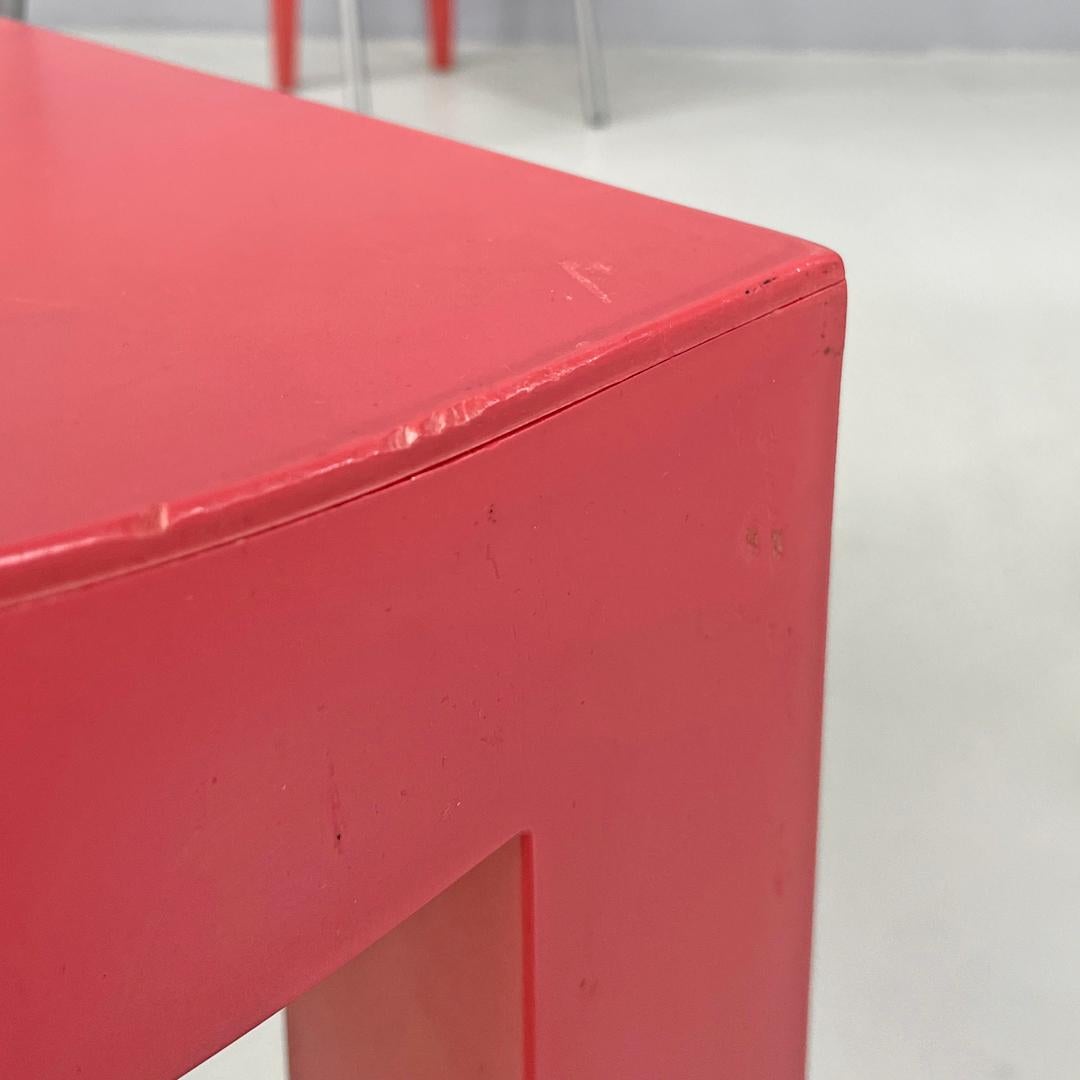 Italian postmodern pink plastic Dr Glob chairs Philippe Starck for Kartell 1980s For Sale 10