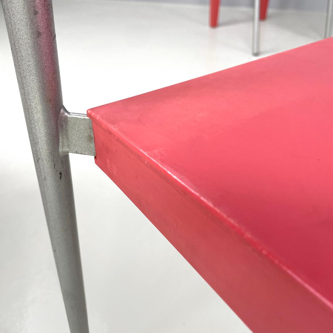Italian postmodern pink plastic Dr Glob chairs Philippe Starck for Kartell 1980s For Sale 11