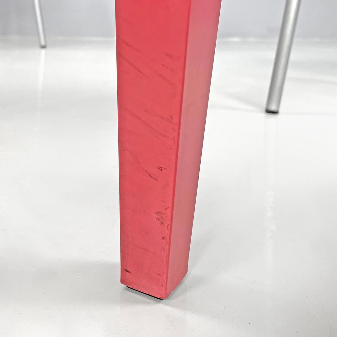 Italian postmodern pink plastic Dr Glob chairs Philippe Starck for Kartell 1980s For Sale 12