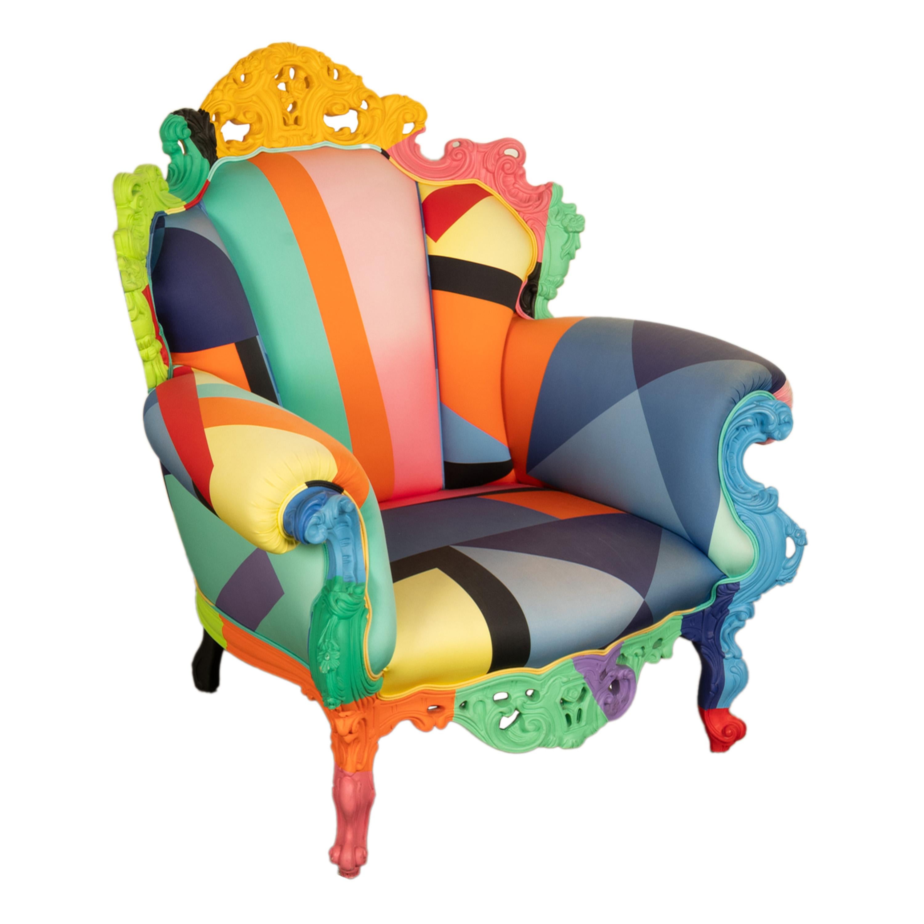 Italienischer postmoderner Proust Geometrica-Sessel Alessandro Mendini von Cappellini im Angebot 3