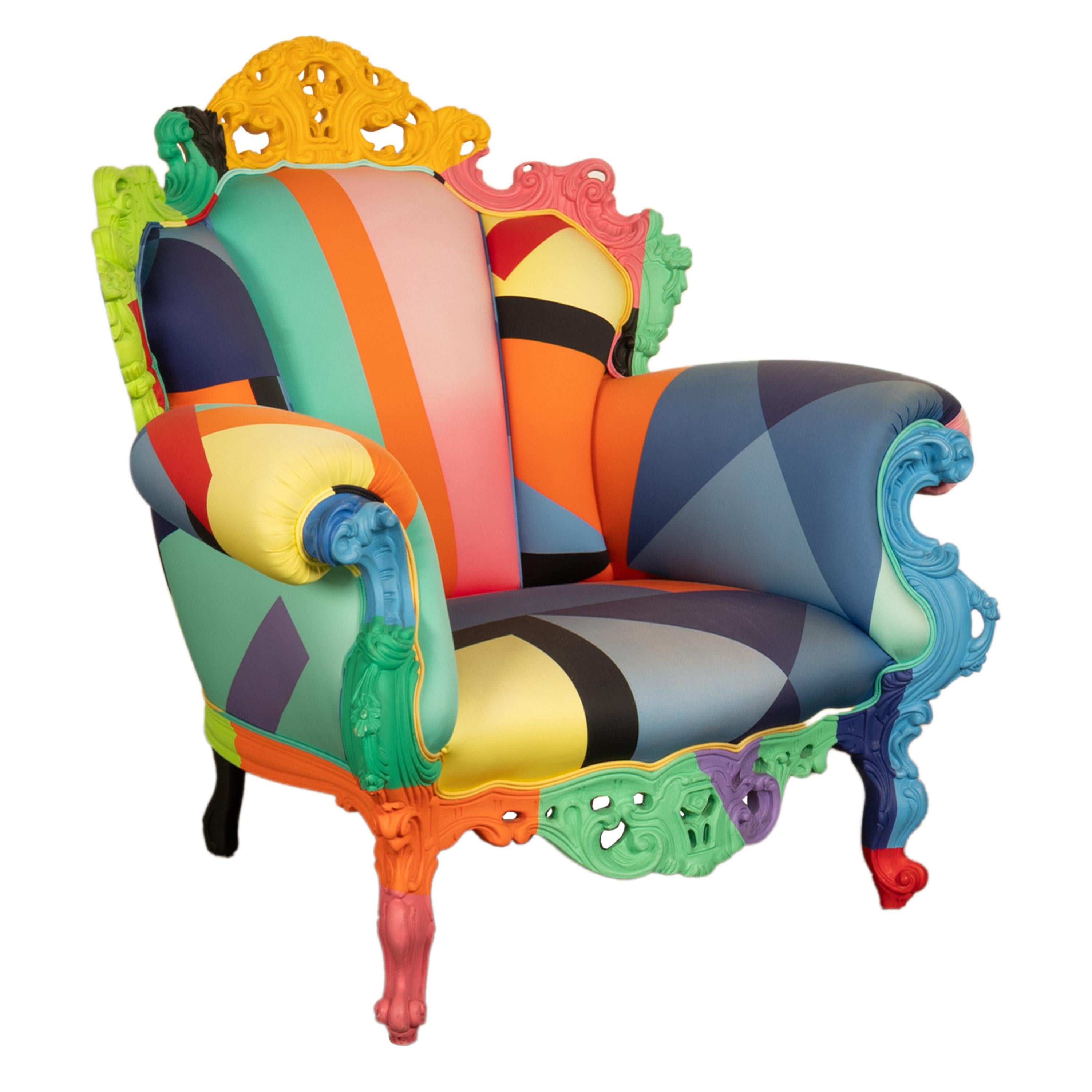 Italienischer postmoderner Proust Geometrica-Sessel Alessandro Mendini von Cappellini im Angebot 4