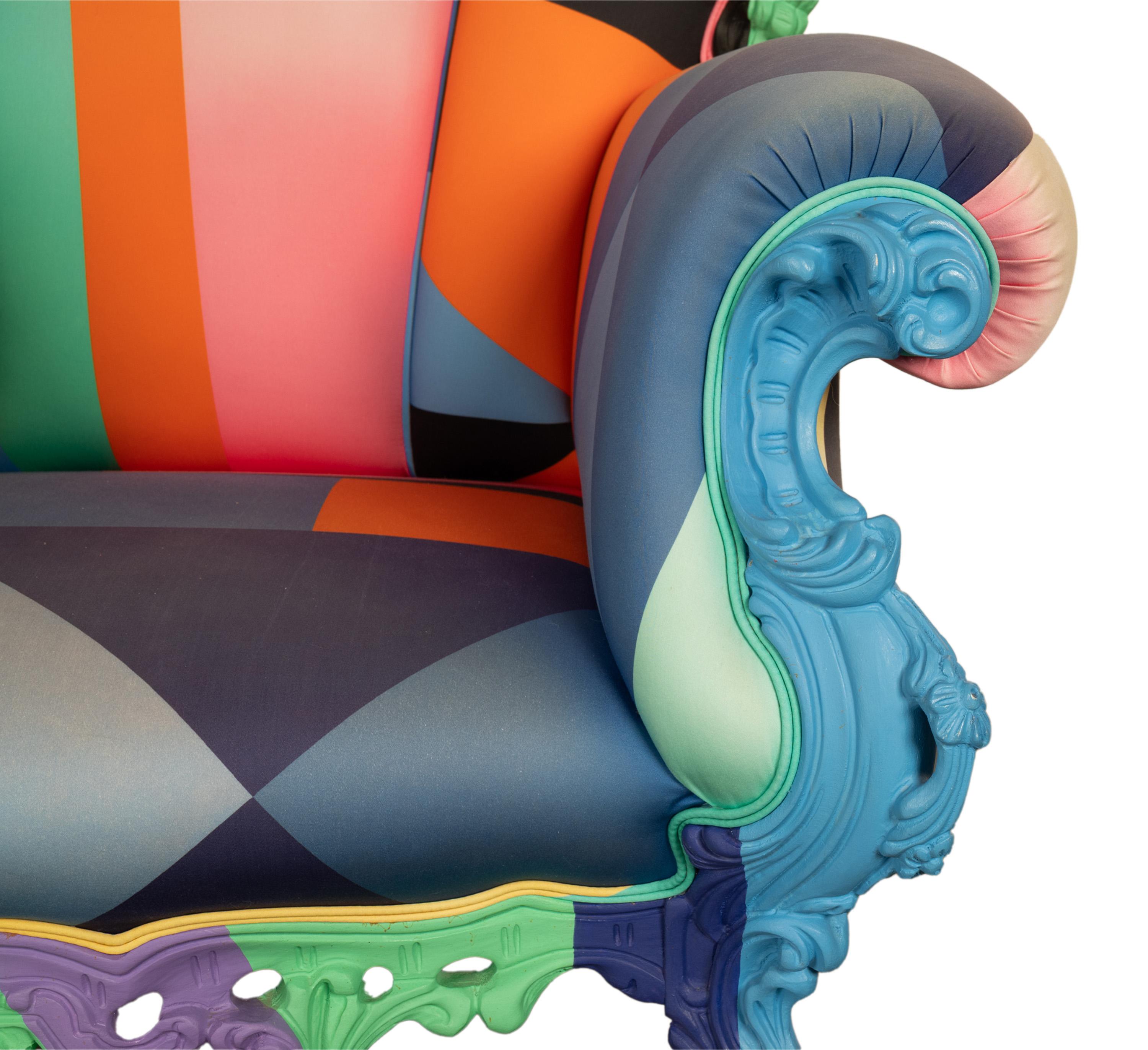 Italienischer postmoderner Proust Geometrica-Sessel Alessandro Mendini von Cappellini im Angebot 8