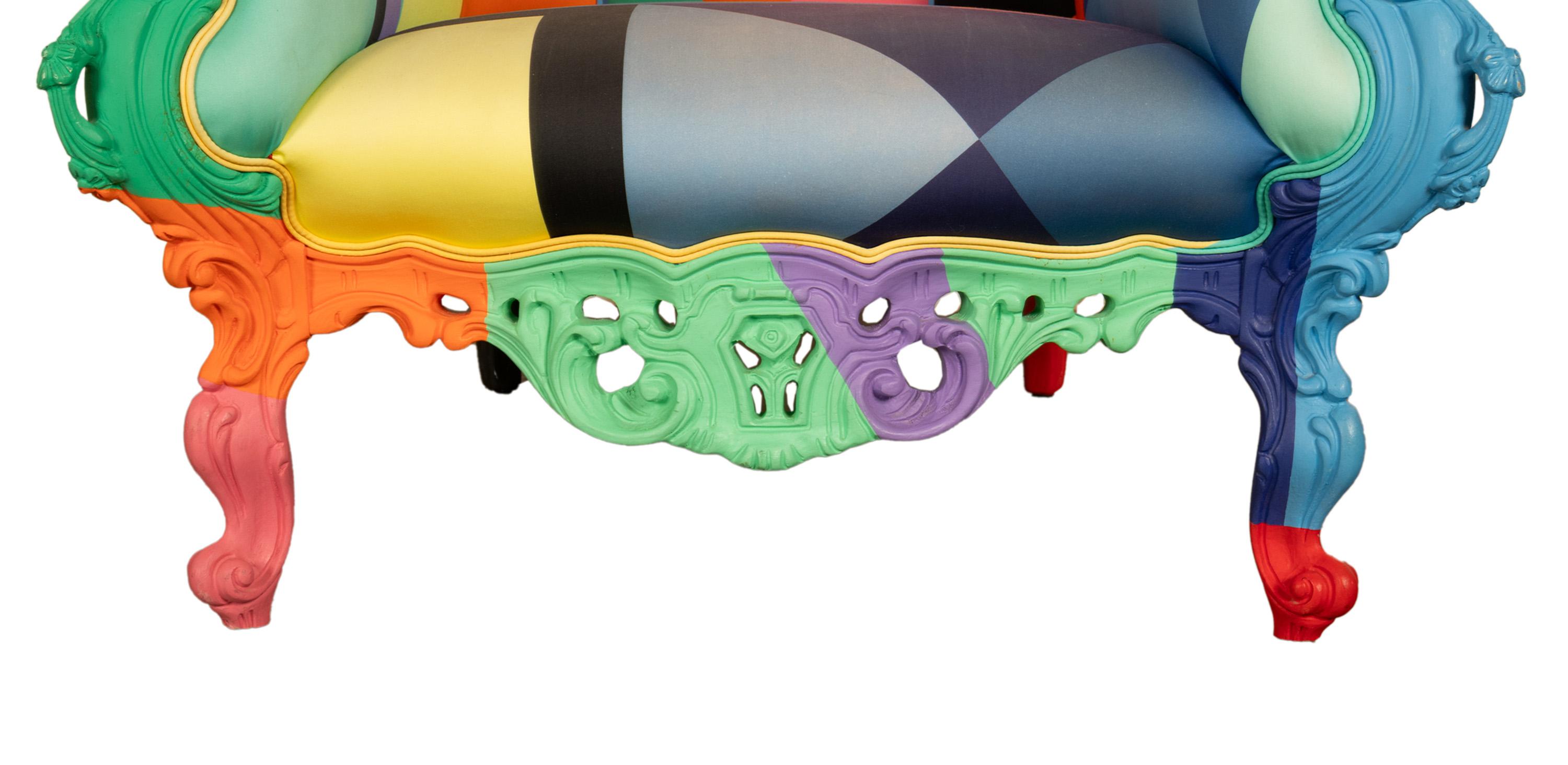 Italienischer postmoderner Proust Geometrica-Sessel Alessandro Mendini von Cappellini im Angebot 9