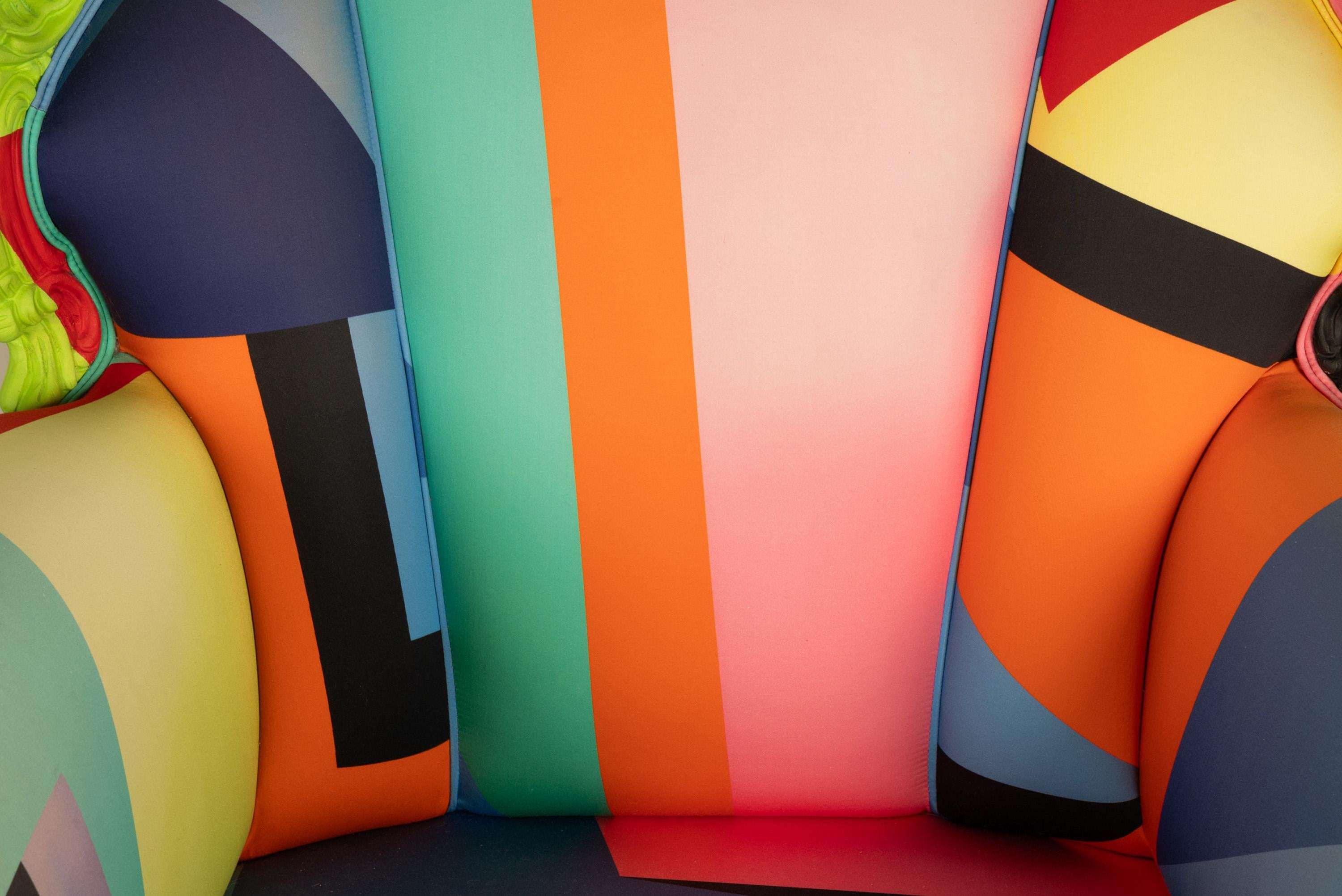 Italienischer postmoderner Proust Geometrica-Sessel Alessandro Mendini von Cappellini im Angebot 10