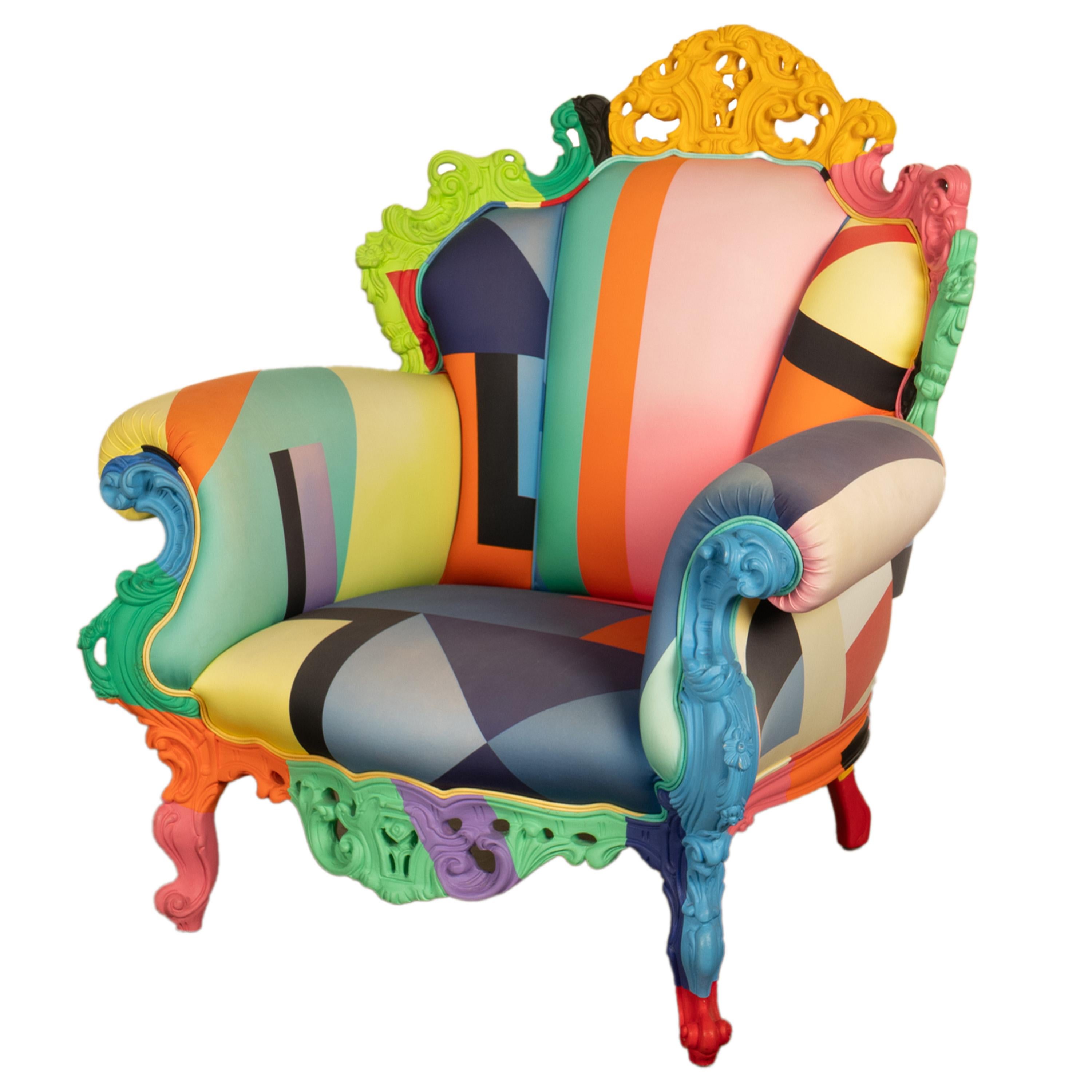 Italienischer postmoderner Proust Geometrica-Sessel Alessandro Mendini von Cappellini (Postmoderne) im Angebot