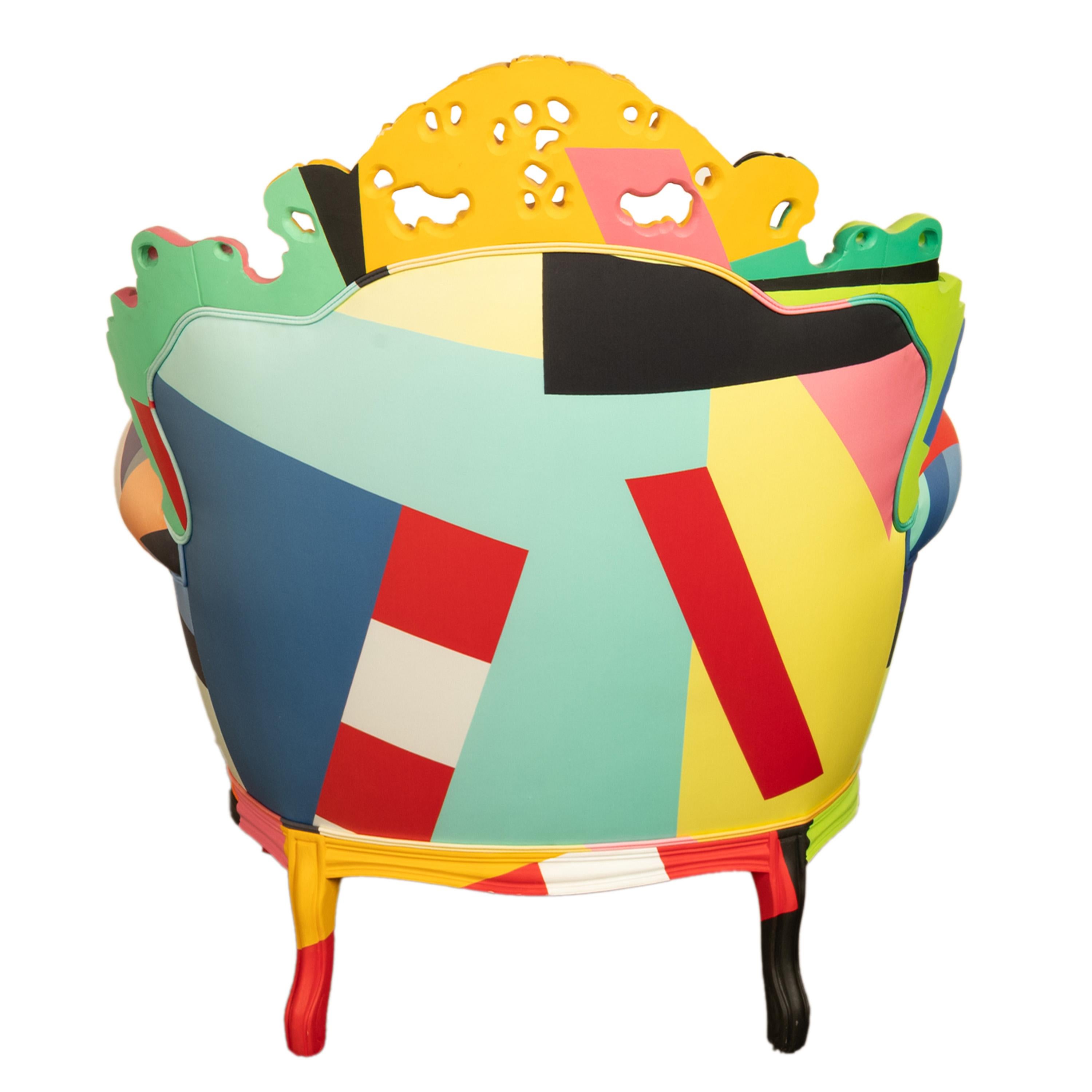 Italienischer postmoderner Proust Geometrica-Sessel Alessandro Mendini von Cappellini (21. Jahrhundert und zeitgenössisch) im Angebot