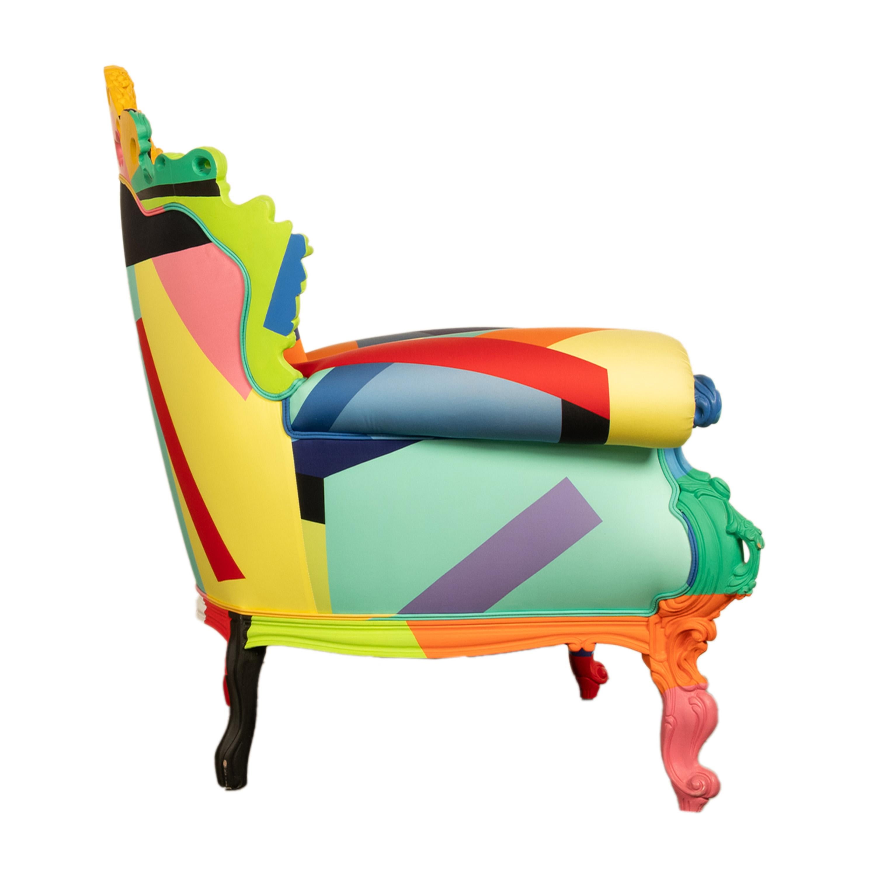 Italienischer postmoderner Proust Geometrica-Sessel Alessandro Mendini von Cappellini im Angebot 1