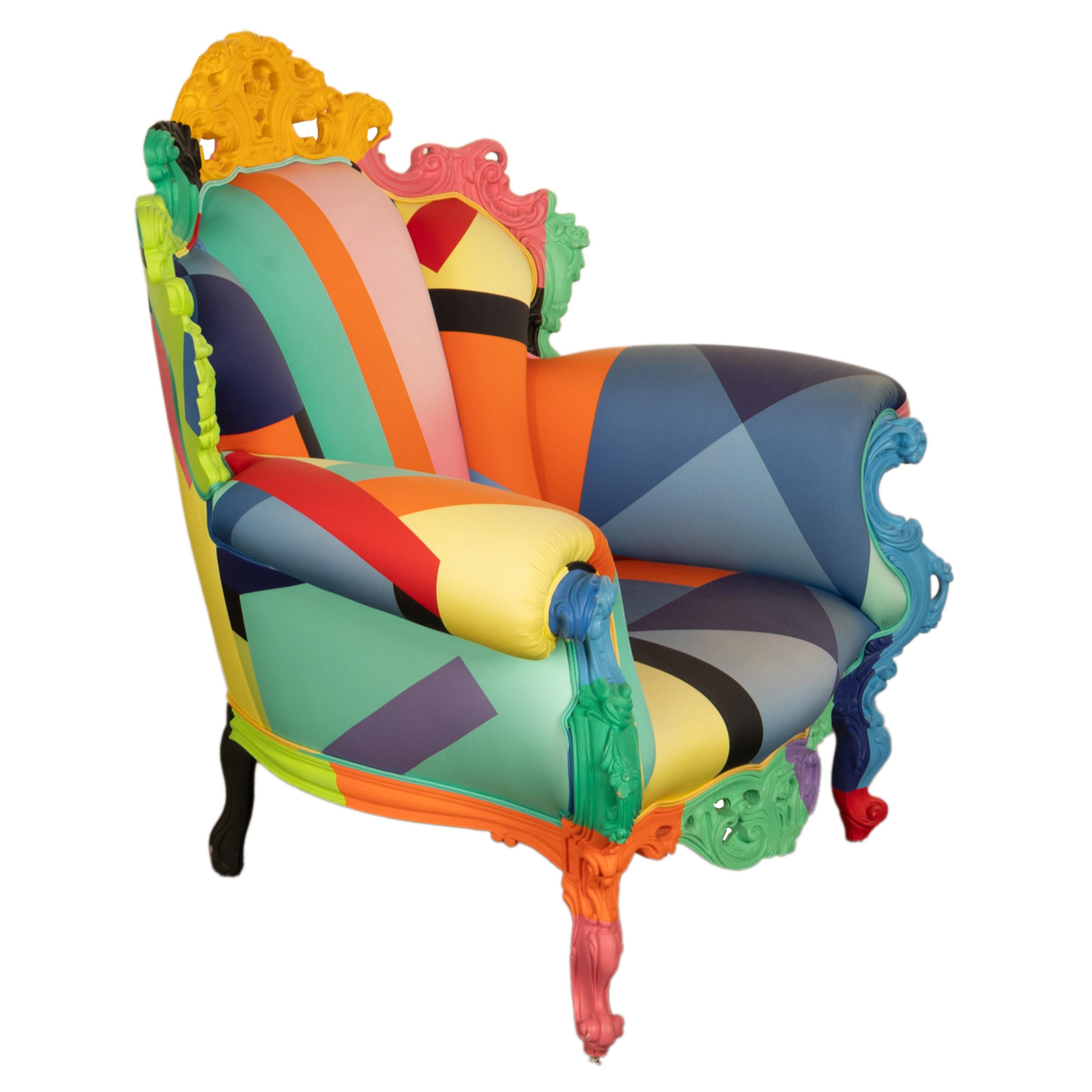 Italienischer postmoderner Proust Geometrica-Sessel Alessandro Mendini von Cappellini im Angebot 2