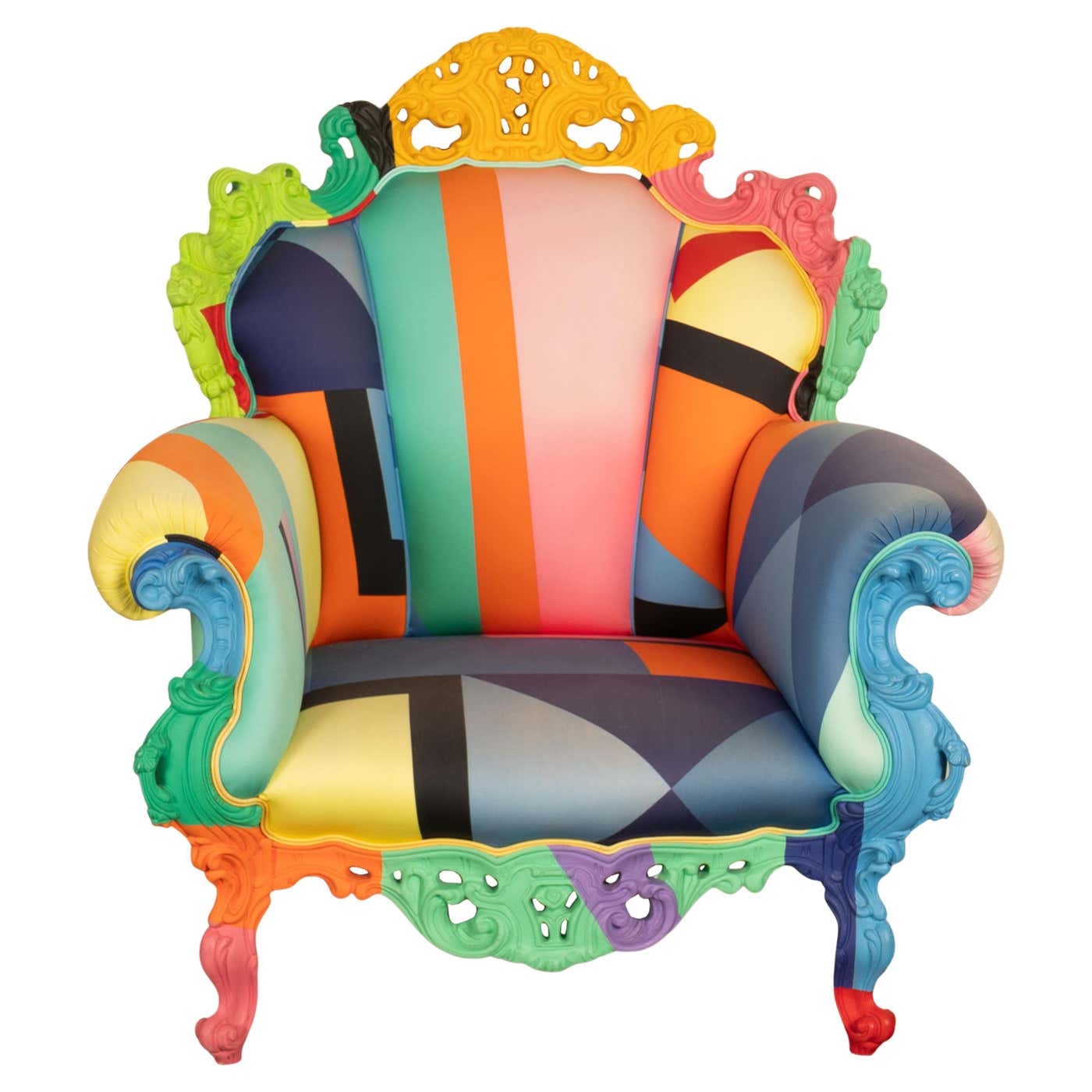 Mendini Design Italian Postmodern Proust Geometrica Armchair Alessandro Mendini by ...