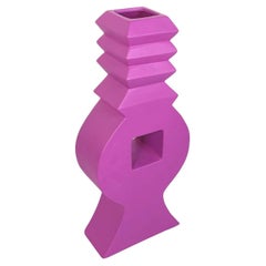 Italian Postmodern purple Ceramic Sculpture Lady Florio Pac Paccagnella 2023