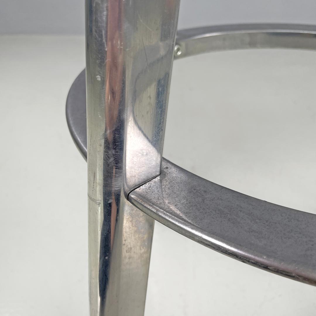 Italian postmodern round aluminum stools by Naoto Fukasawa for Magis, 2000s For Sale 9