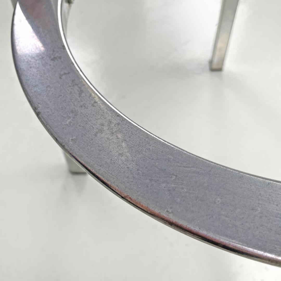 Italian postmodern round aluminum stools by Naoto Fukasawa for Magis, 2000s For Sale 11