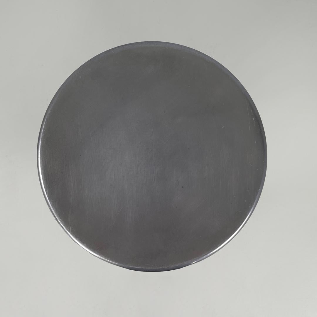 Aluminum Italian postmodern round aluminum stools by Naoto Fukasawa for Magis, 2000s For Sale
