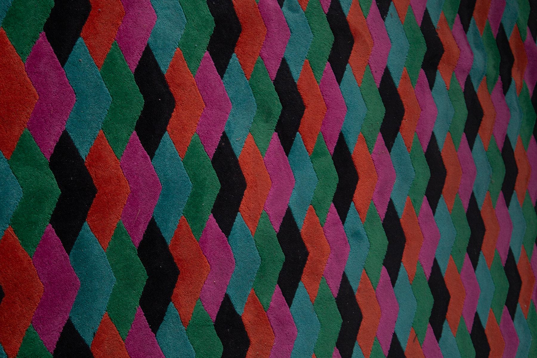 Italian postmodern rug by MiSSONI, label present in vendita 1