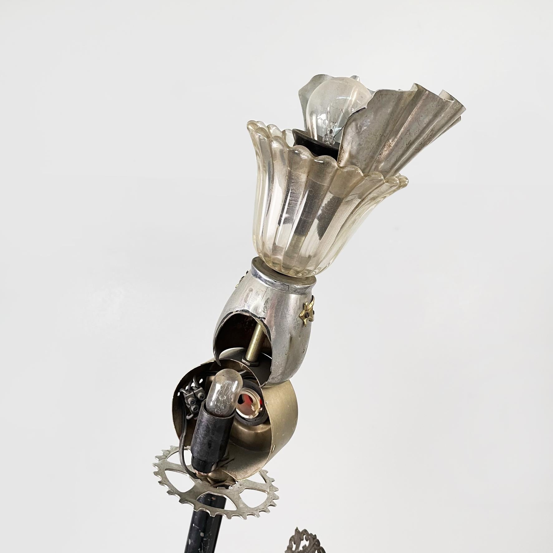 Italian Postmodern Sculptures and Floor Lamps in Metal, Glass and Marble, 2000s For Sale 1