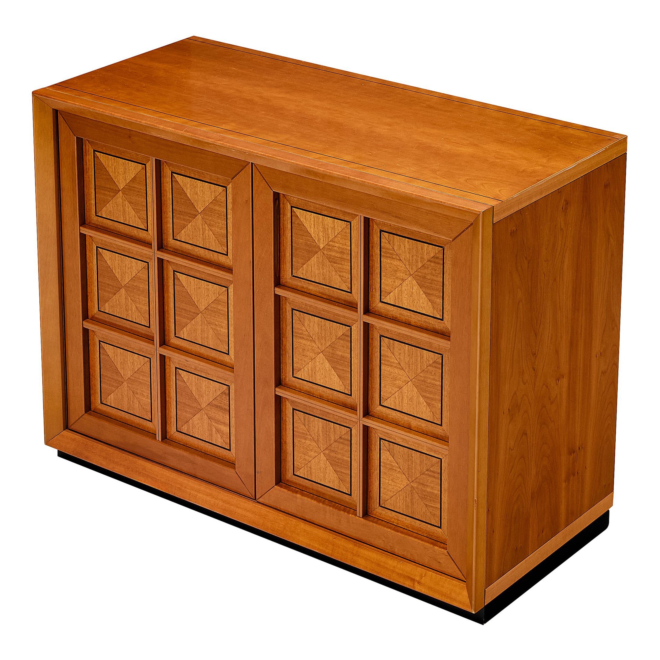 Italian Postmodern Sideboard with Geometric Front