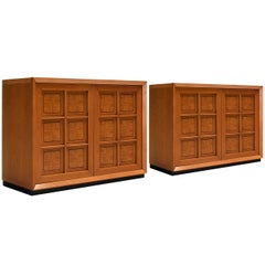 Italian Postmodern Sideboards with Geometric Front