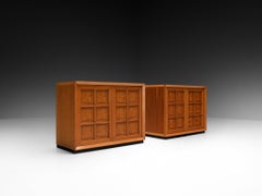 Italian Postmodern Sideboards with Geometric Front
