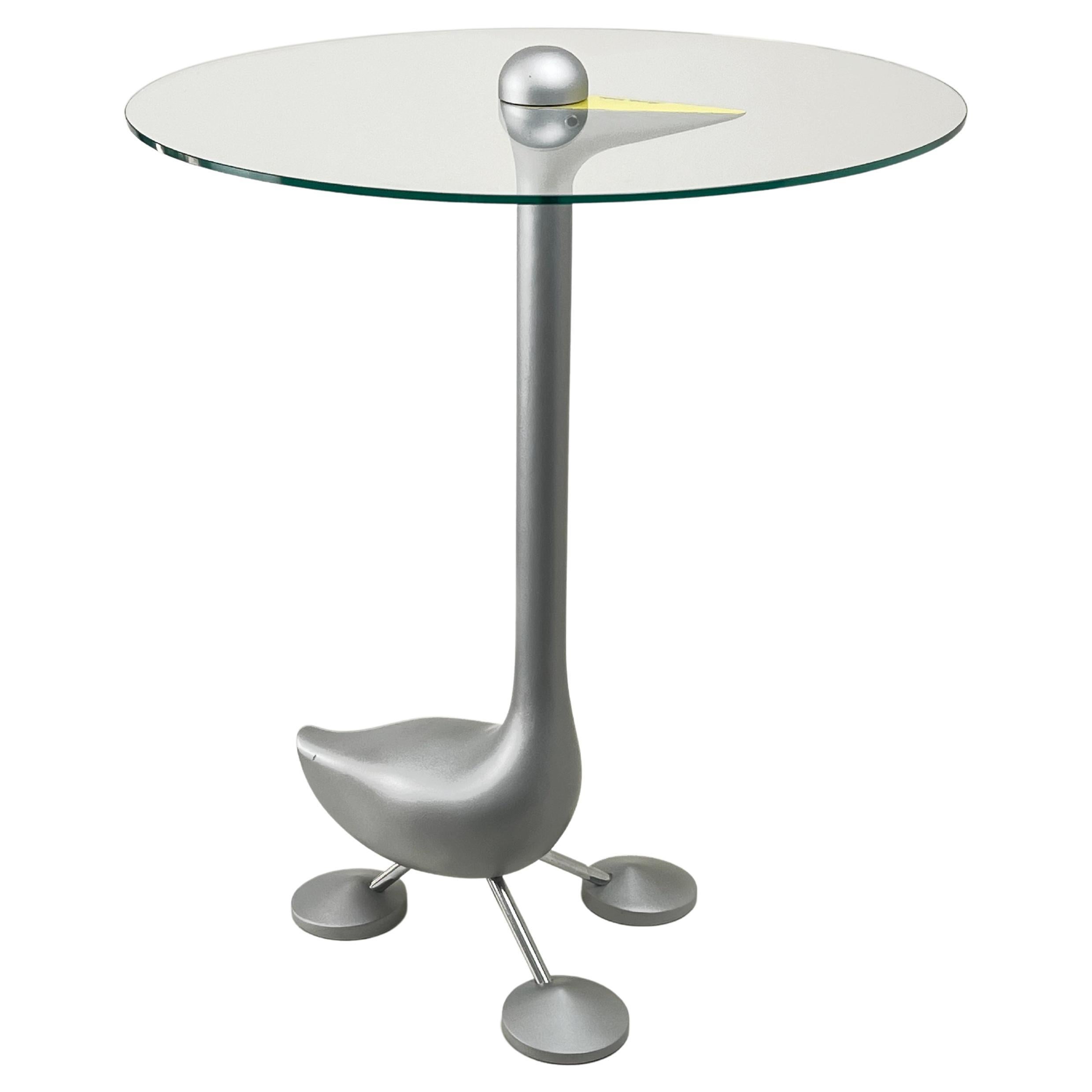 Italian Postmodern “Sirfo” Side Table, Alessandro Mendini for Zanotta, 1980s For Sale