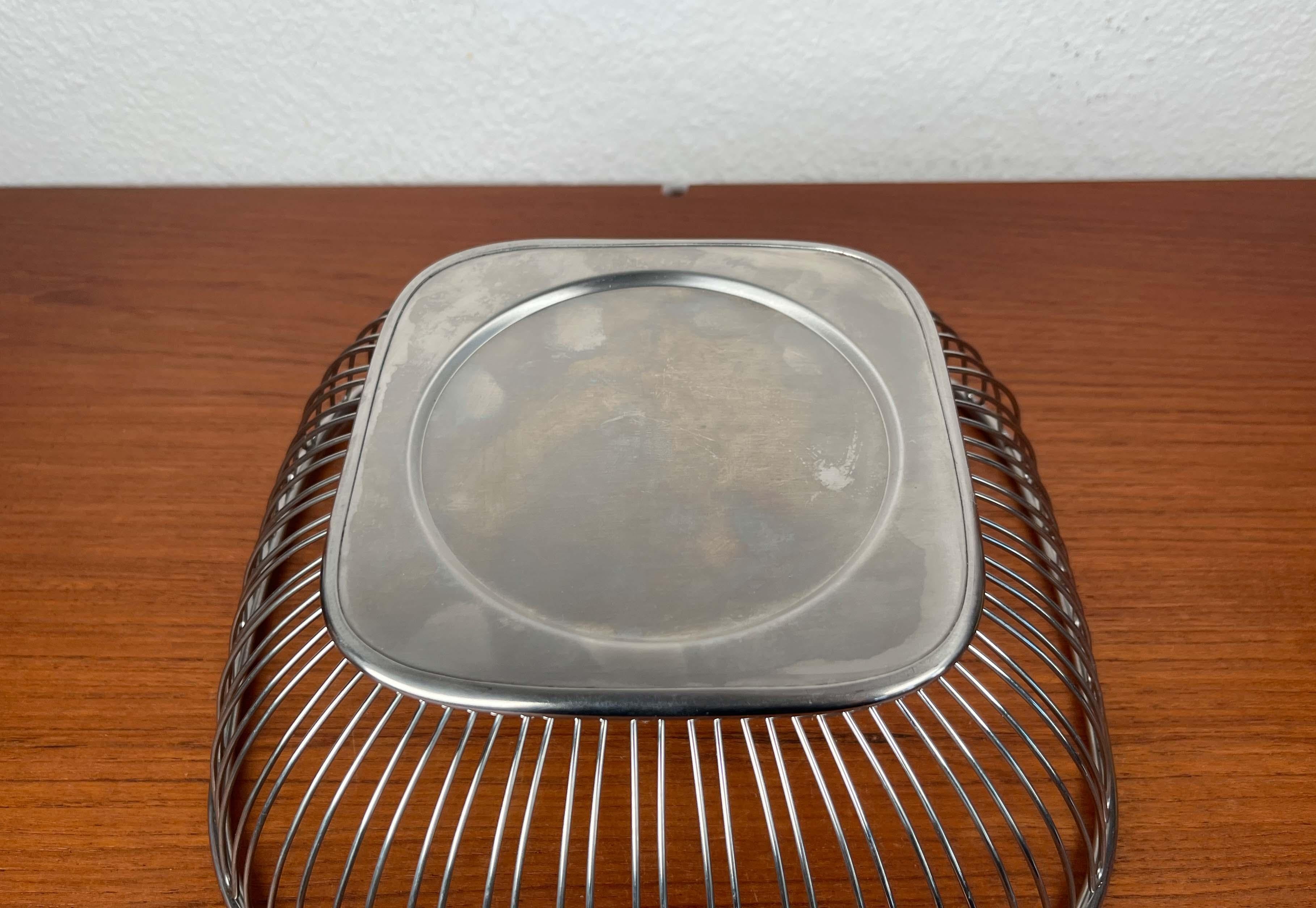 Italian Postmodern Stainless Steel Fruit Bowl from Alessi, 1980s For Sale 9