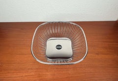 Italian Postmodern Stainless Steel Fruit Bowl from Alessi, 1980s