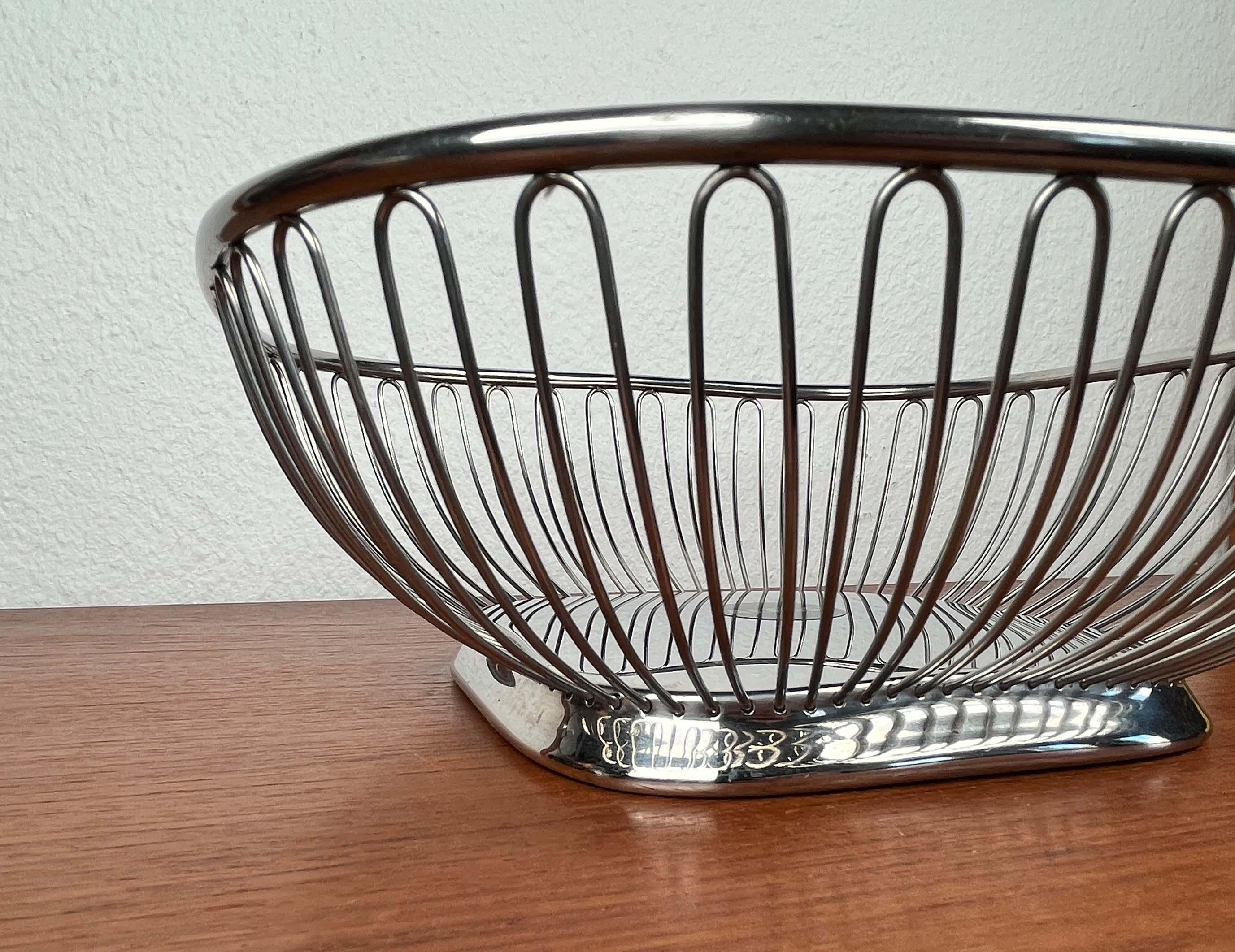 Italian Postmodern Stainless Steel Fruit Bowl from Alessi, 1980s For Sale 5