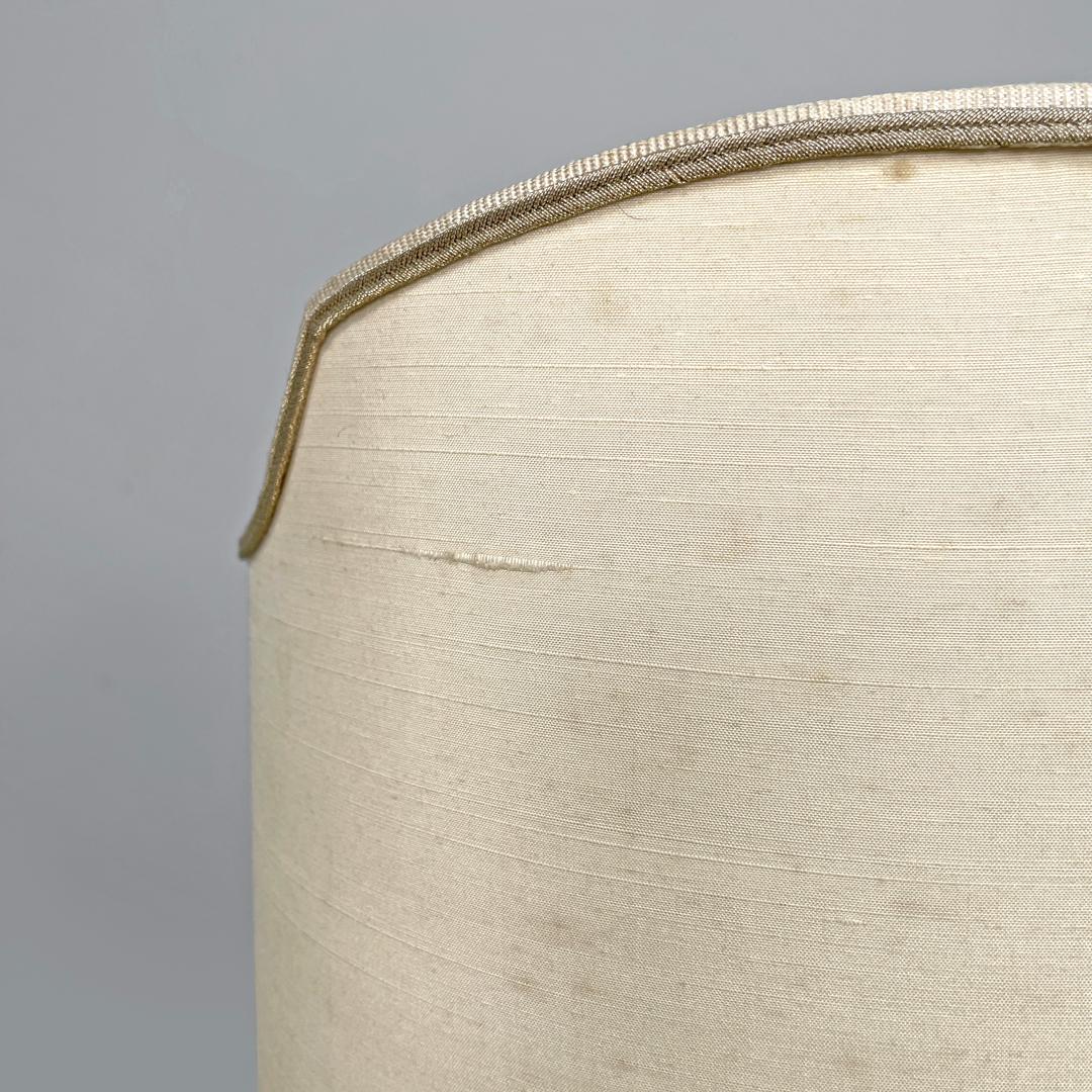 Lampes de table postmodernes italiennes en bois rouge et doré avec abat-jour en tissu, années 1980 en vente 5