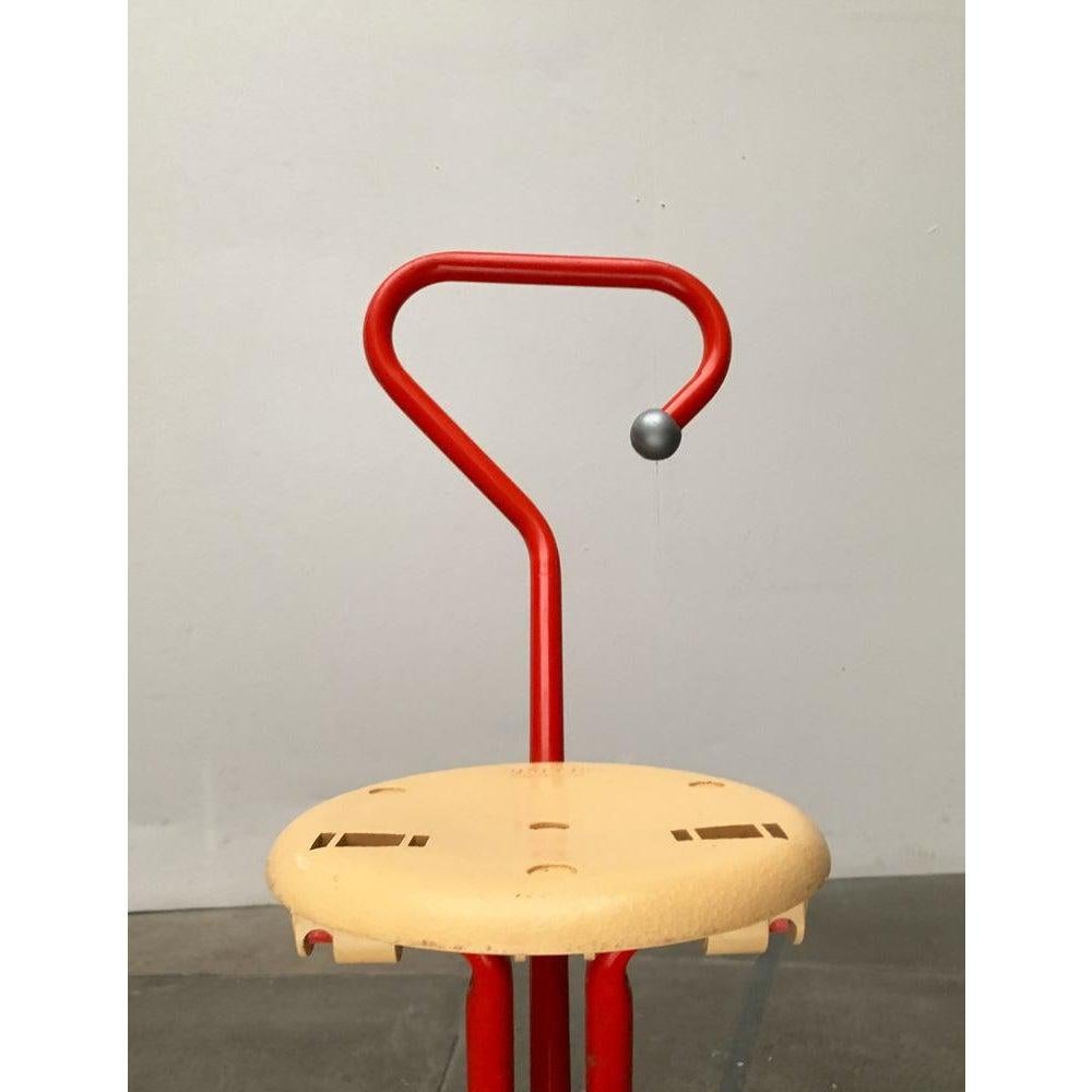 Italian Postmodern Ulisse Folding Stool by Ivan Loss for Sandrigarden, 1980s For Sale 4