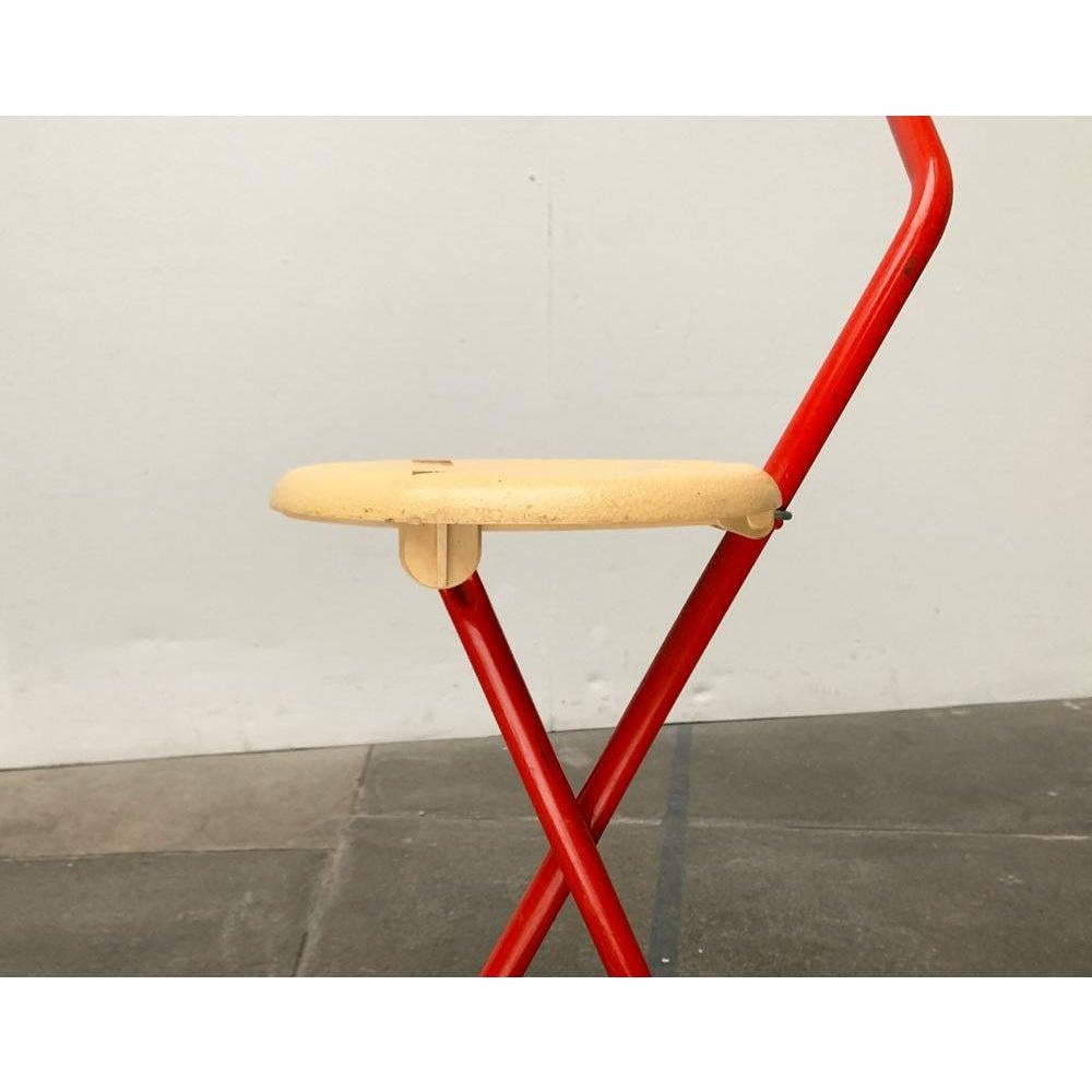 Italian Postmodern Ulisse Folding Stool by Ivan Loss for Sandrigarden, 1980s For Sale 3