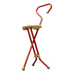 Italian Postmodern Ulisse Folding Stool by Ivan Loss for Sandrigarden, 1980s