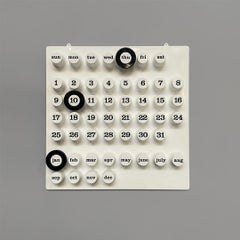 Italian Postmodern Wall Perpetual Calendar by Della Beffa for Ring a Date, 2000s