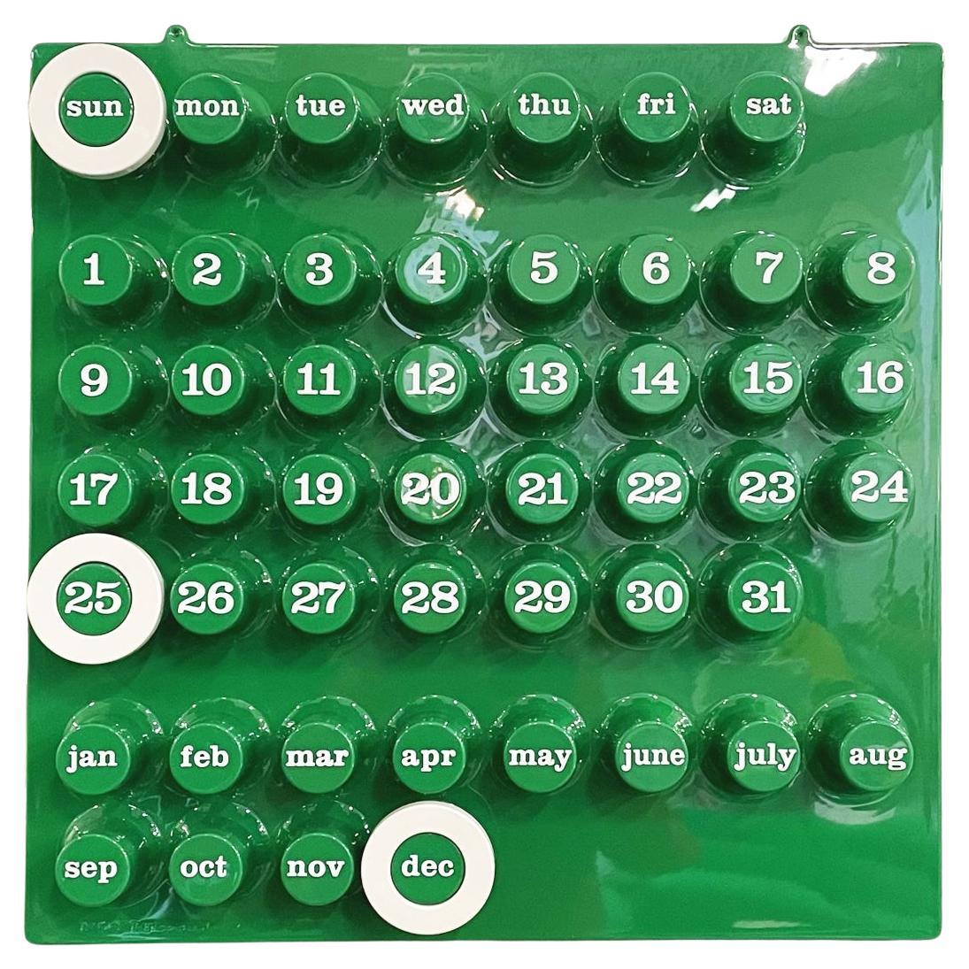 Italian Postmodern Wall Perpetual Calendar by Della Beffa for Ring a Date, 2000s For Sale