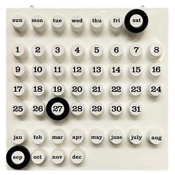 Italienischer postmoderner Wandkalender „Perpetual Calendar“ von Della Beffa für Ring a Date, 2000er Jahre