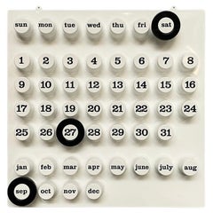 Italian Postmodern Wall Perpetual Calendar by Della Beffa for Ring a Date, 2000s