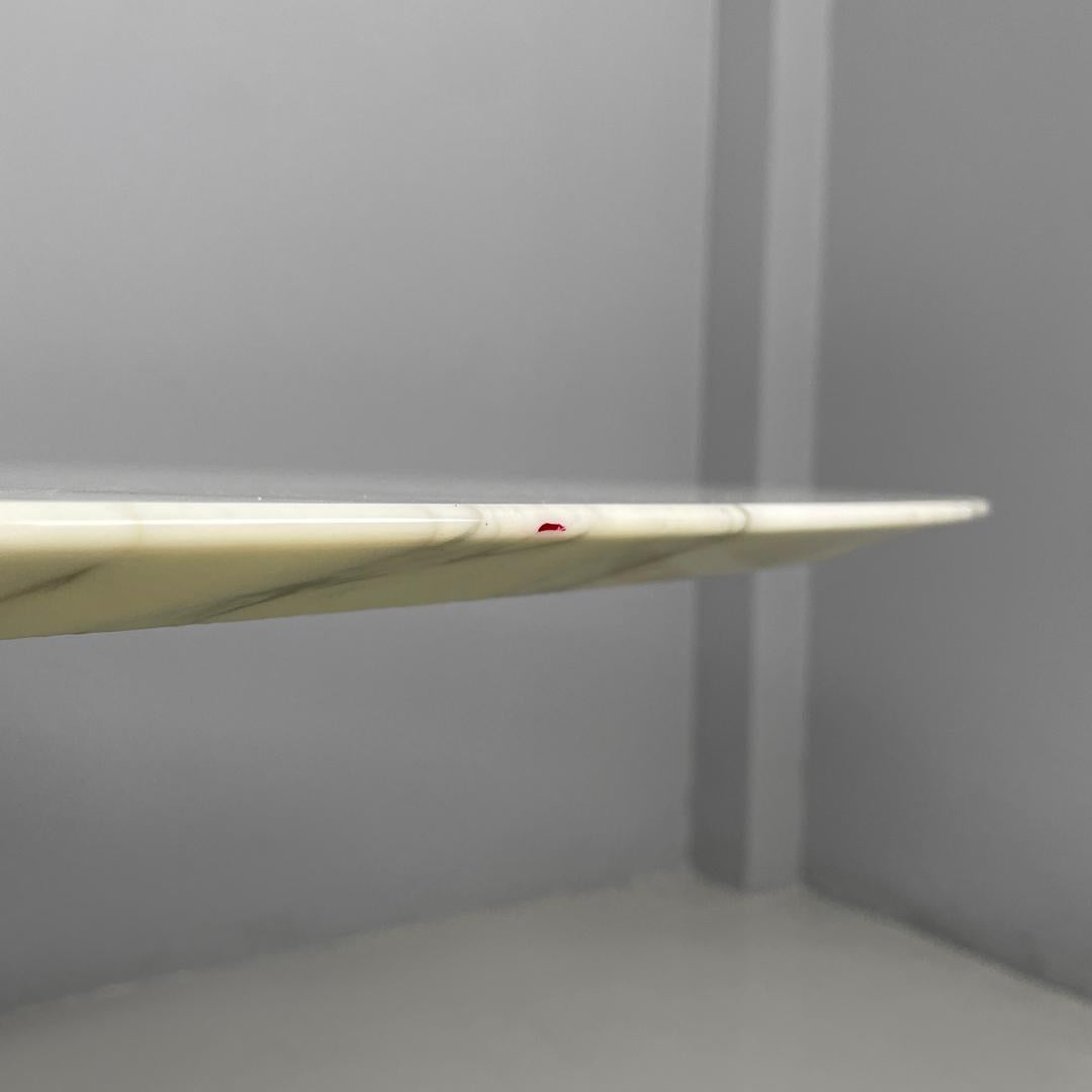 Italian postmodern white marble dining table Tulip Eero Saarinen for Knoll, 2015 For Sale 8