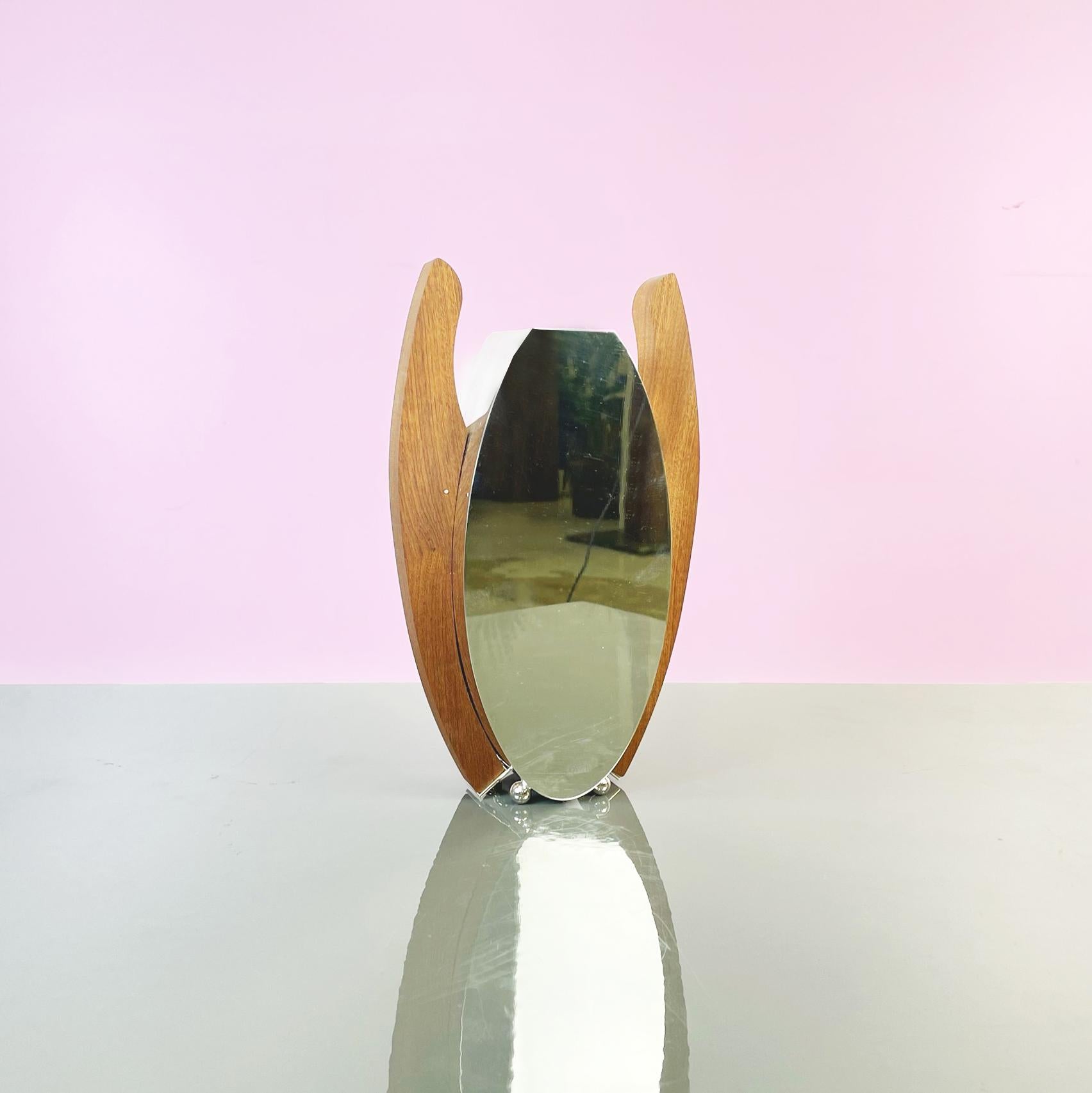 Post-Modern Italian Postmodern Wood and Mirror Vase by Cleto Munari, 2000s For Sale