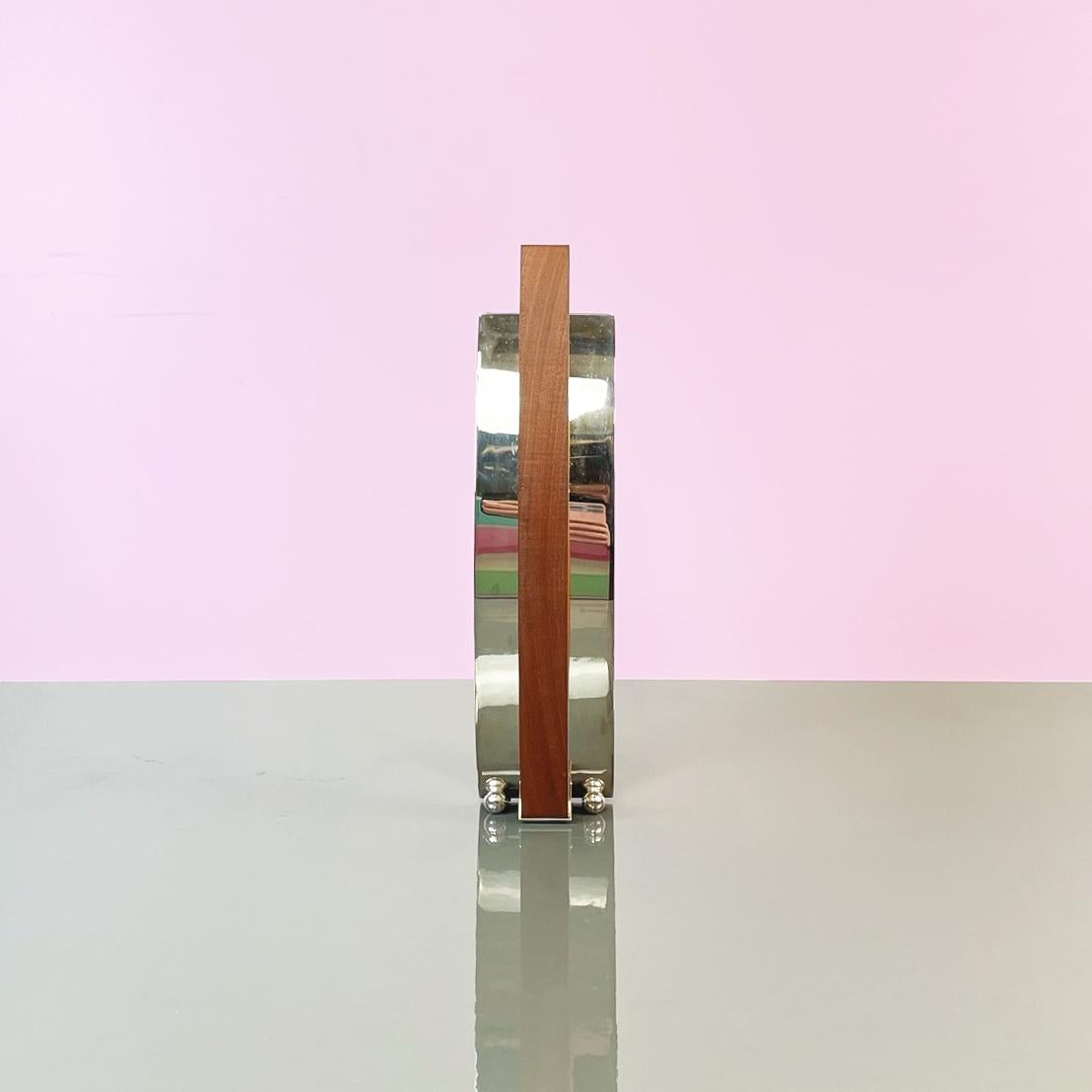 Italian Postmodern Wood and Mirror Vase by Cleto Munari, 2000s In Excellent Condition For Sale In MIlano, IT