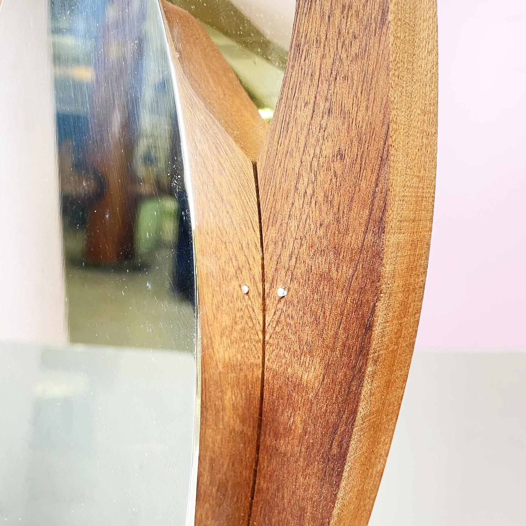 Italian Postmodern Wood and Mirror Vase by Cleto Munari, 2000s For Sale 3