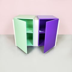 Credenza italiana postmoderna in Wood Mod. Disordinata di Cleto Munari, anni 2020