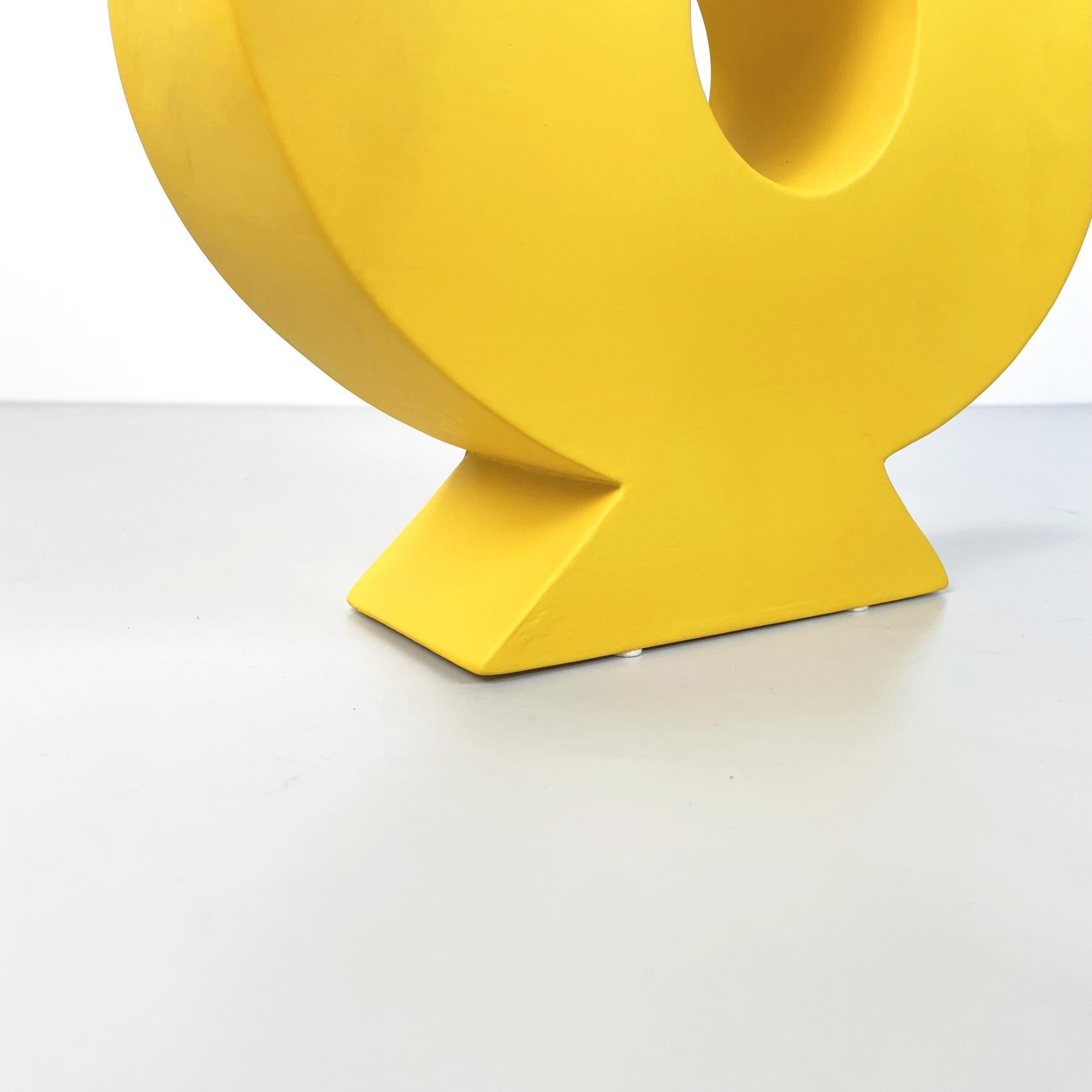 Italian Postmodern Yellow Ceramic Sculpture by Florio Pac Paccagnella, 2023 5